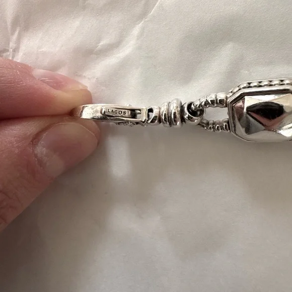 LAGOS Sterling Silver Rocks Station Link Bracelet - Picture 4 of 11